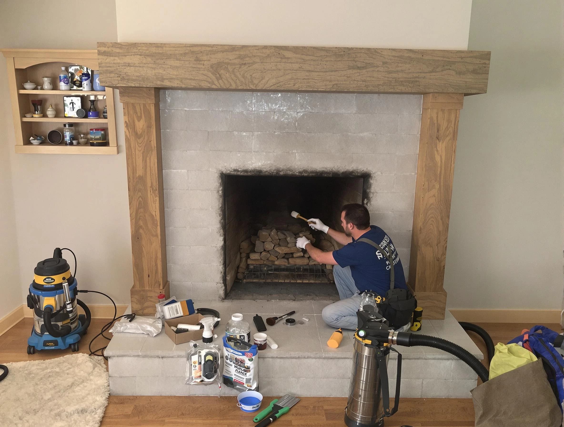 Detailed creosote removal process by Kearns Chimney Sweep in Kearns, UT
