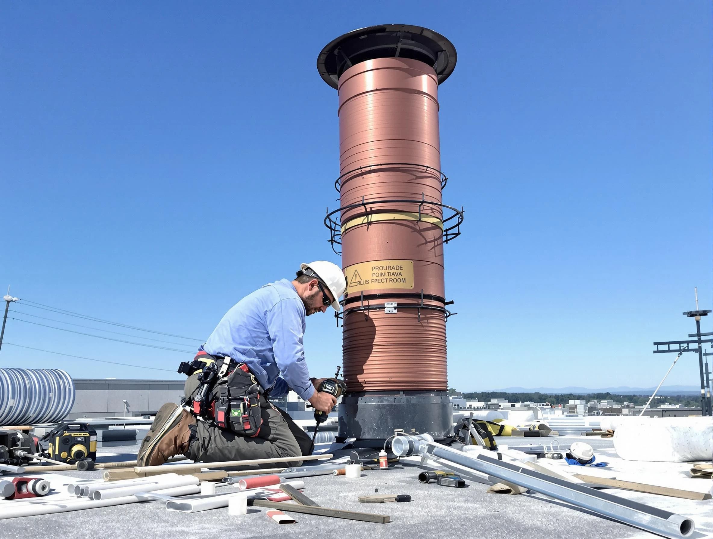 Installed chimney liner by Kearns Chimney Sweep in Kearns, UT