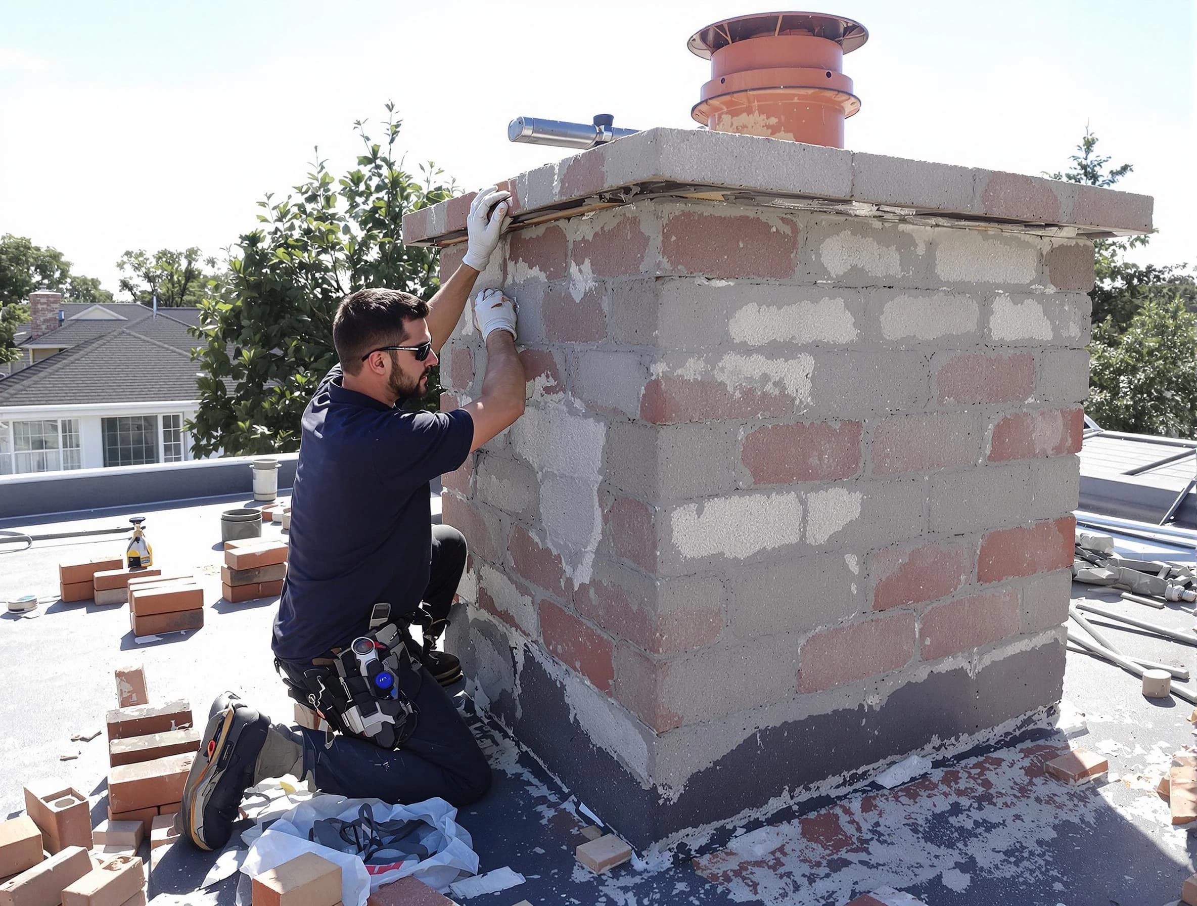 Advanced chimney repair process by Kearns Chimney Sweep in Kearns, UT