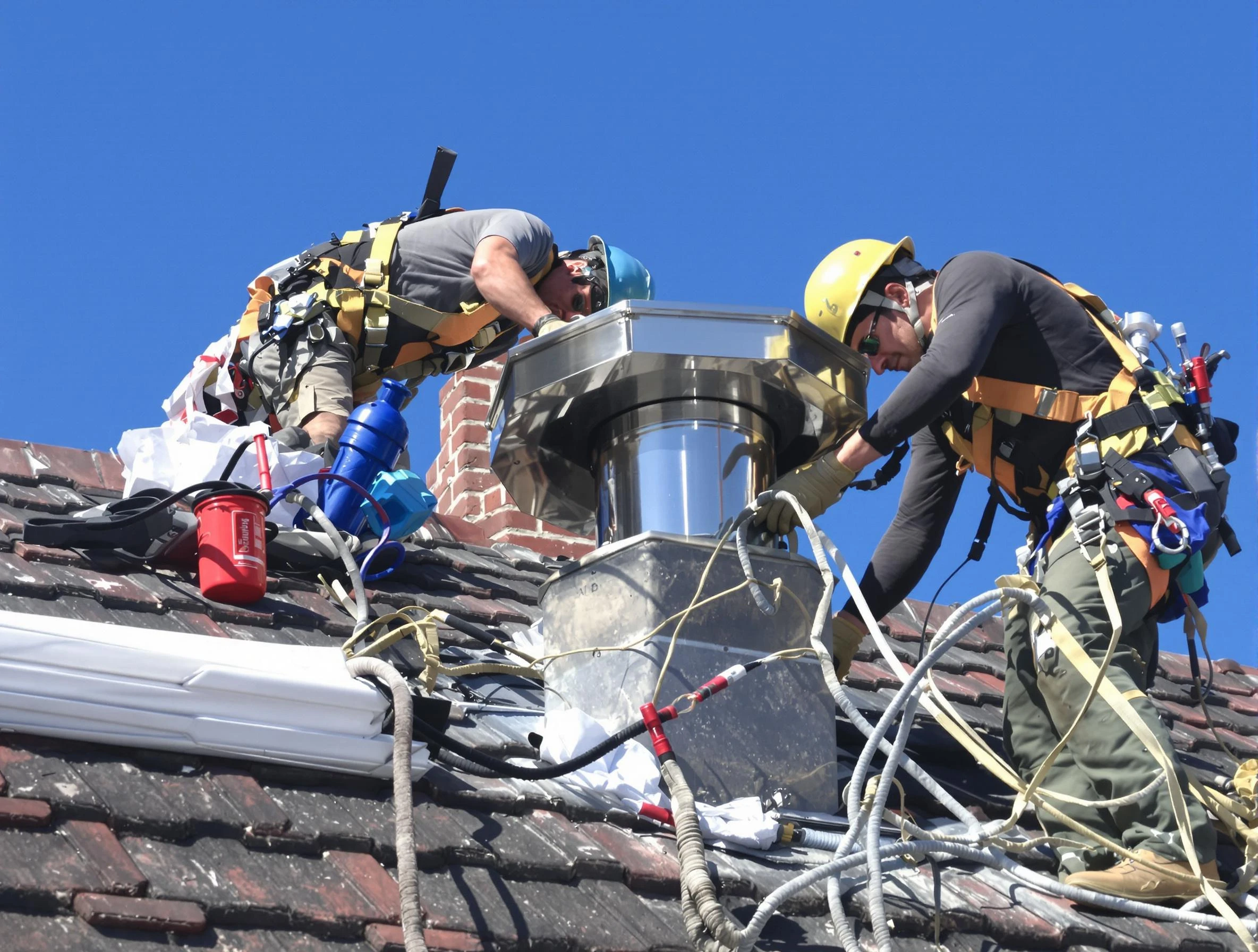 Protective chimney cap installed by Kearns Chimney Sweep in Kearns, UT