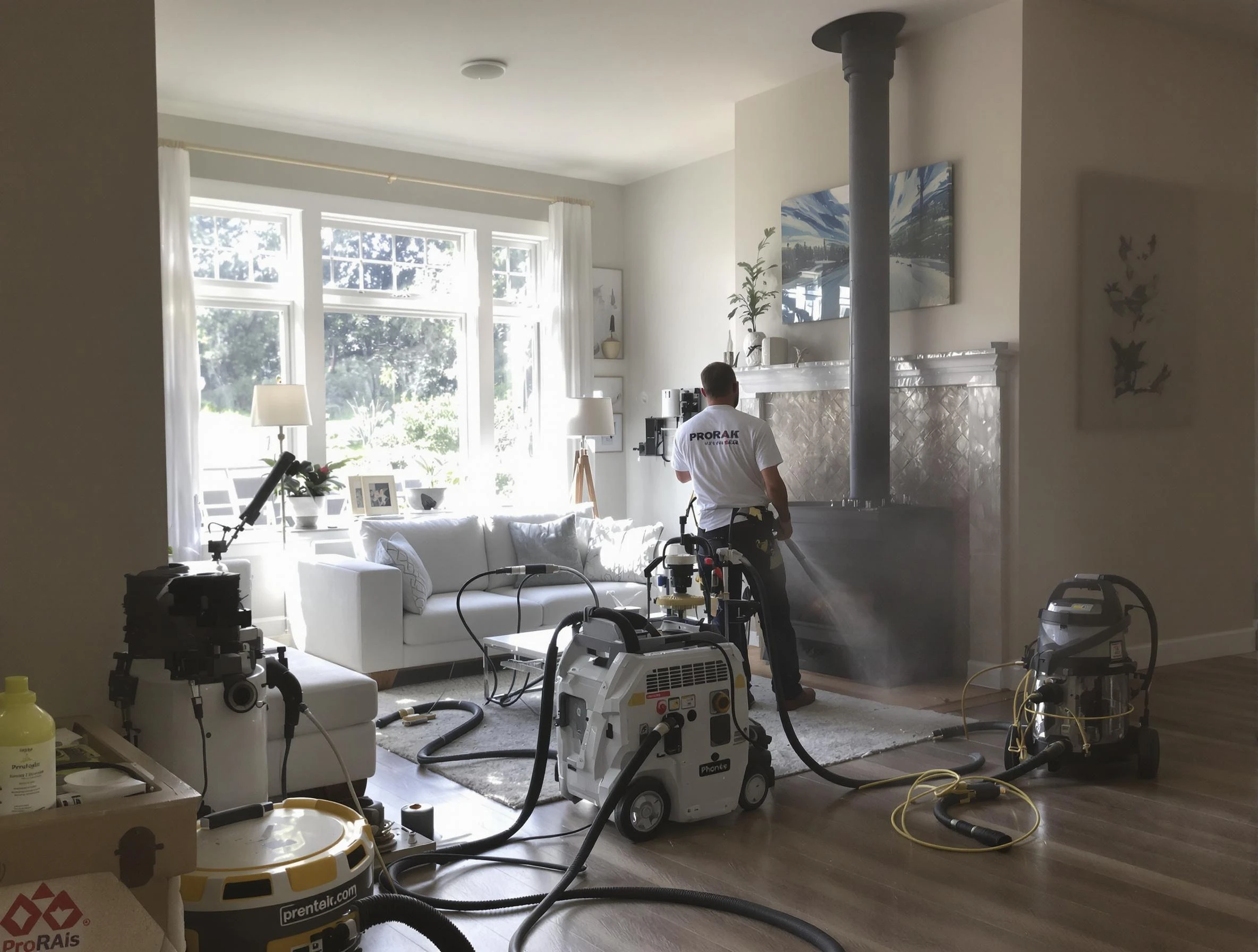 Soot removal service by Kearns Chimney Sweep for a fireplace in Kearns, UT
